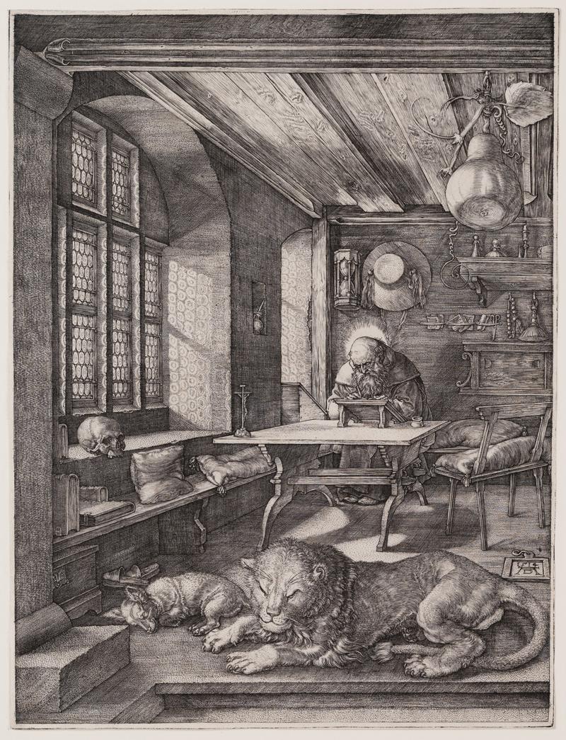 Albrecht Dürer, Hieronymus im Gehäus, 1514