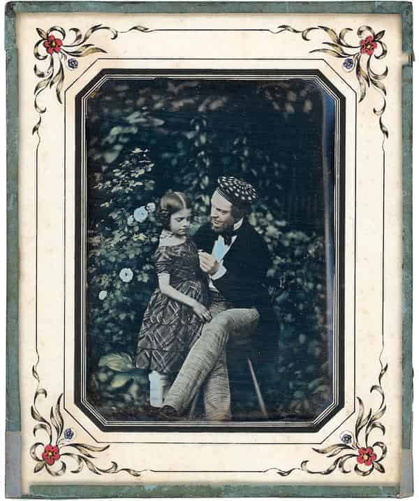 Hermann Carl Eduard Biewend: Ich und mein Luischen, 1851, kolorierte Daguerreotypie, Private Sammlung