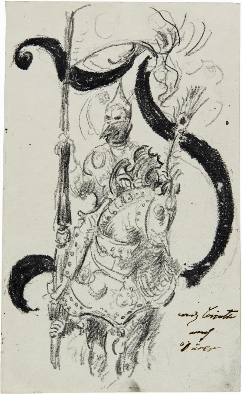 Lovis Corinth, Initiale I – Heiliger Georg, 1919