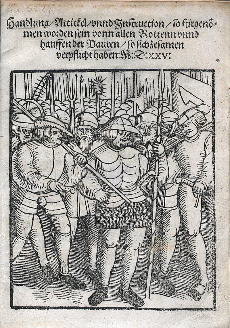 Projekt „Freiheit – Memmingen 1525“: Die Bundesordnung, Druck: Heinrich Steiner Augsburg, 1525,  Bayerische Staatsbibliothek (Res/4 Eur. 332,33)