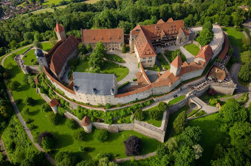 Luftansicht der Veste Coburg aus südlicher Richtung