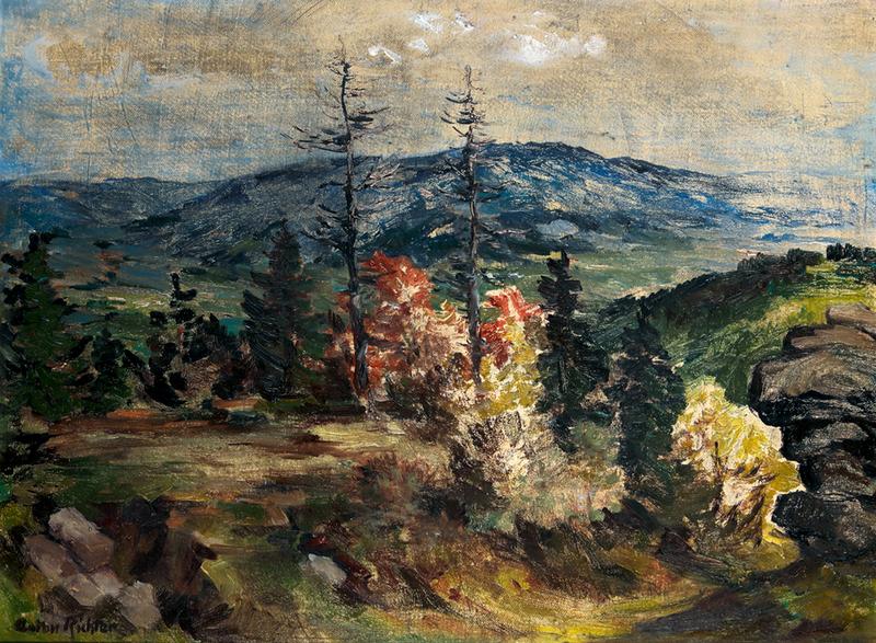 Anton Richter, o.T., o.J., Öl auf Hartfaser, 46 x 62 cm, Sammlung Kunstmuseum Bayreuth