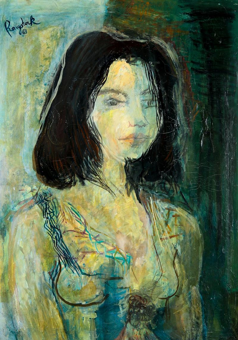 Hermann Rongstock, Heidrun, 1963, Öl auf Holz, 70 x 50 cm, Sammlung Kunstmuseum Bayreuth