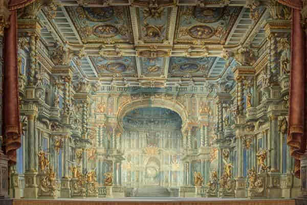 Bayreuth Opernhaus: Bühnenbild nach der Restaurierung.