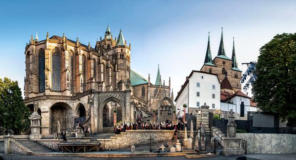 Die Erfurter Domstufenfestspiele zeigten im vergangenen Jahr Faust