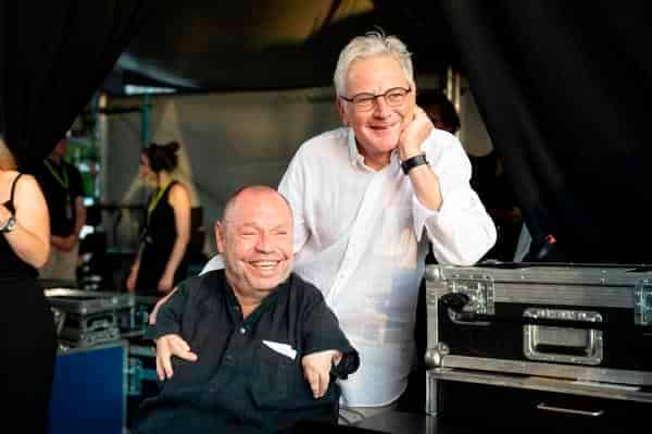 Stars im Luitpoldhain 2022: Andreas Radlmaier mit Uwe Quasthoff