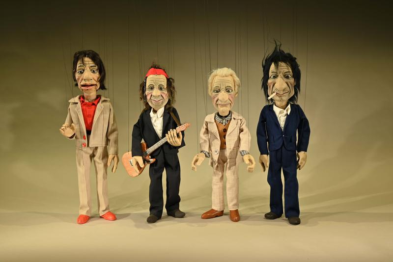 Marionetten Rolling Stones Spielzeug, Holz, Textil