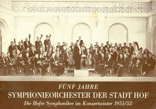 5 Jahre Hofer Symphoniker, Konzertwinter 1951/52