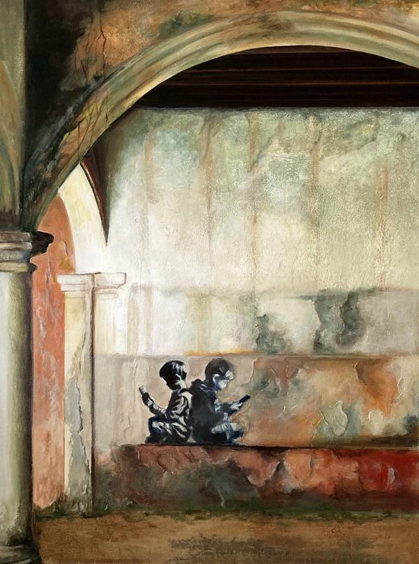 Angelika Oedingen (Glonn), o. T. 24/35, Acryl auf Leinwand, 80 x 60 cm, 2024