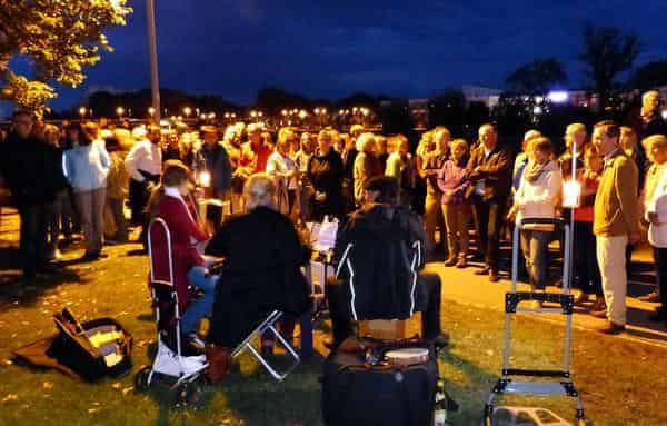 Pflasterklang 2016 – FFF am Main abends