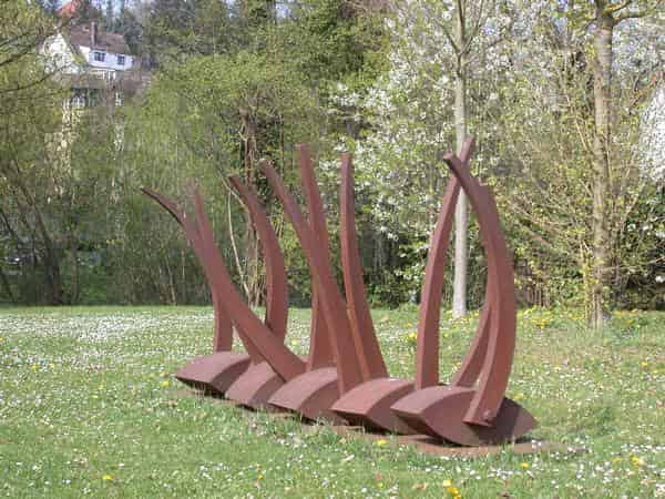 Eine Arbeit von Bernd Wagenhäuser aus dem Skulpturenpark an der Mußstraße