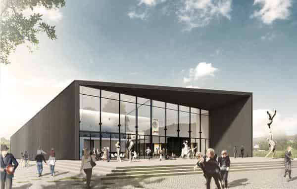 Aussenansicht der neuen Tauberphilharmonie (Entwurf)