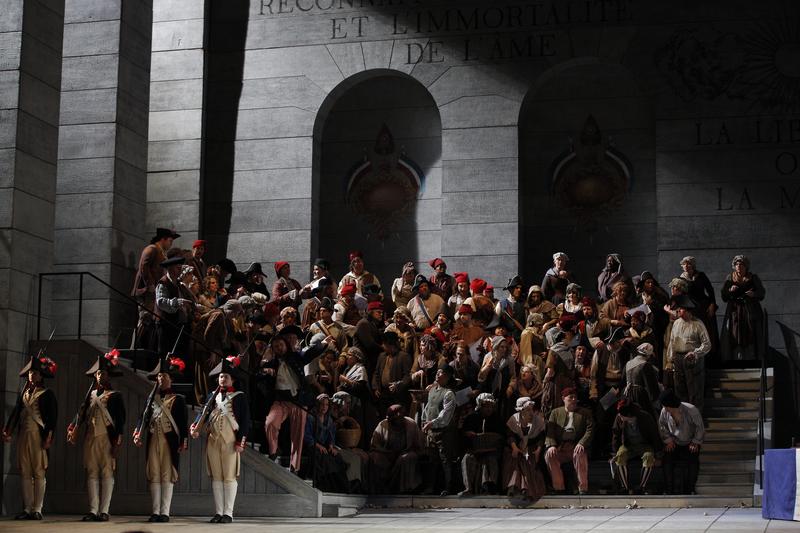 Eine Szene aus Giordanos „Andrea Chénier“