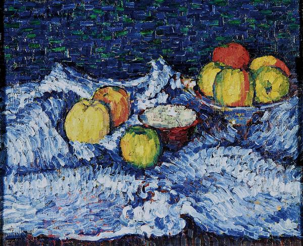 Alexej von Jawlensky, Stillleben mit Äpfeln, um 1905, Öl auf Leinwand, 46 x 57 cm