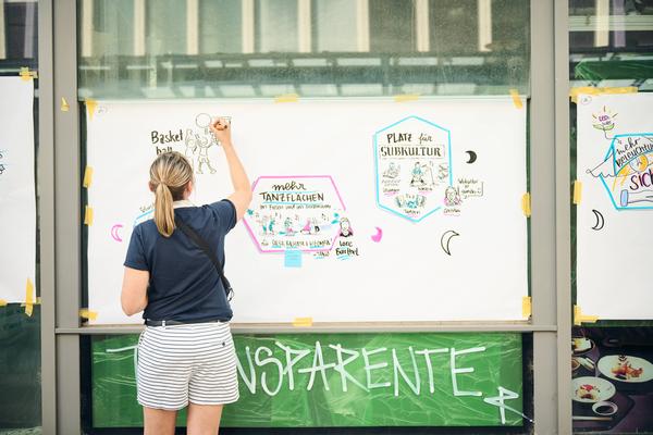 Am Eröffnungswochenende kamen Akteur:innen aus Politik und Gesellschaft zusammen, um über die Zukunft der Innenstadt zu diskutieren
