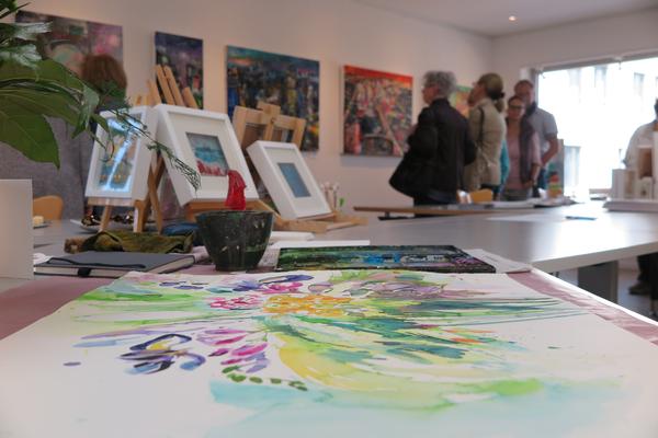 Ein Blick in das Atelier von Sabine Weigand