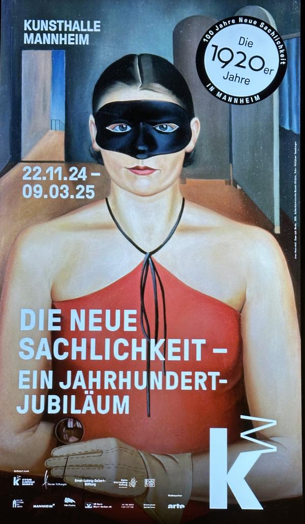 Ausstellungsplakat: Die neue Sachlichkeit - Ein Jahrhundert-Jubiläum