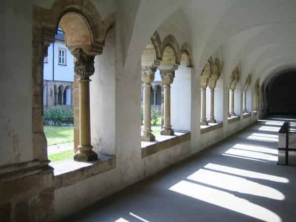 Mittelalterlichen Kreuzgang des Karmelitenklosters Bamberg 