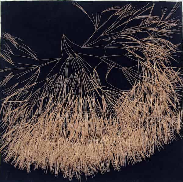 Katja Wunderling, Baumschwingen1, Diptychon-Technik Assemblage, je 75 x 75 cm, 2019