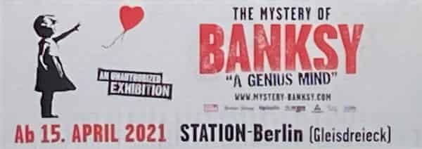 Banner Banksyausstellung