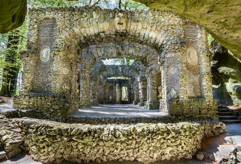 Das Ruinentheater im Felsengarten Sanspareil