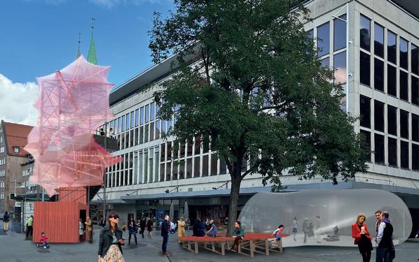 Beispielhafte Darstellung des Raums um den ehemaligen Kaufhof
