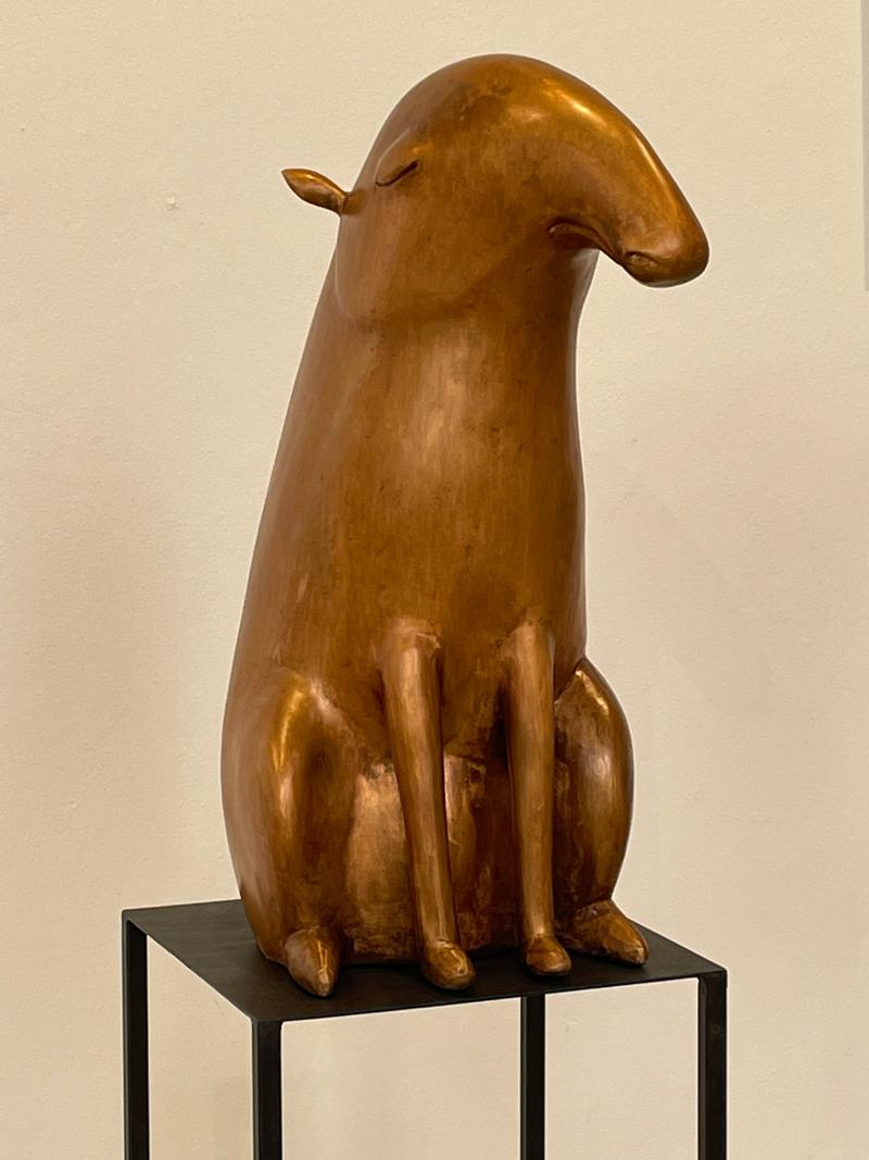 Susanne Beurer, Golden Harry, Bronze, 83 x 31 x 44 cm, 2023