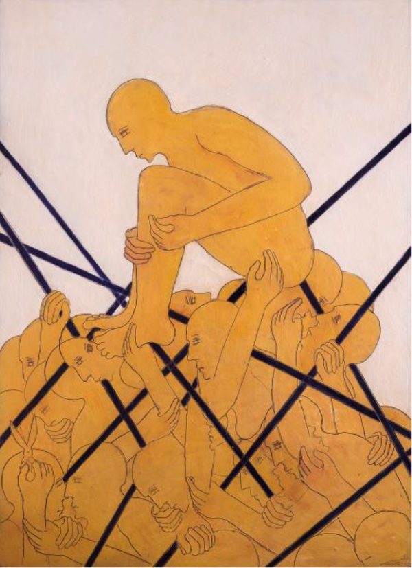 Mahi Binebine, o.T., Ciclée, 65x90-75x100cm