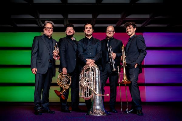 Das Blechbläserquintett „Voltaic Brass“