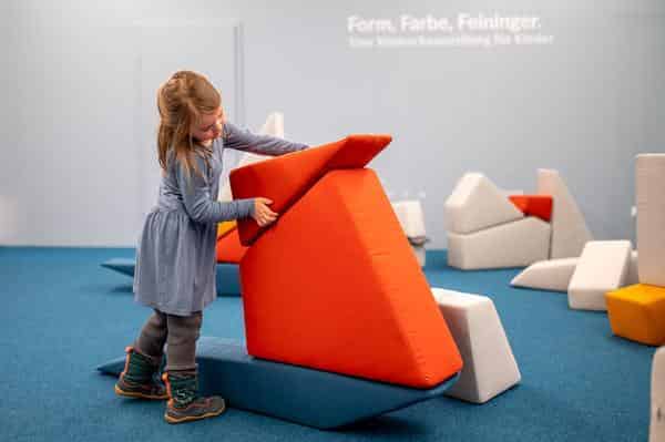 Blick in die Ausstellung Form, Farbe, Feininger