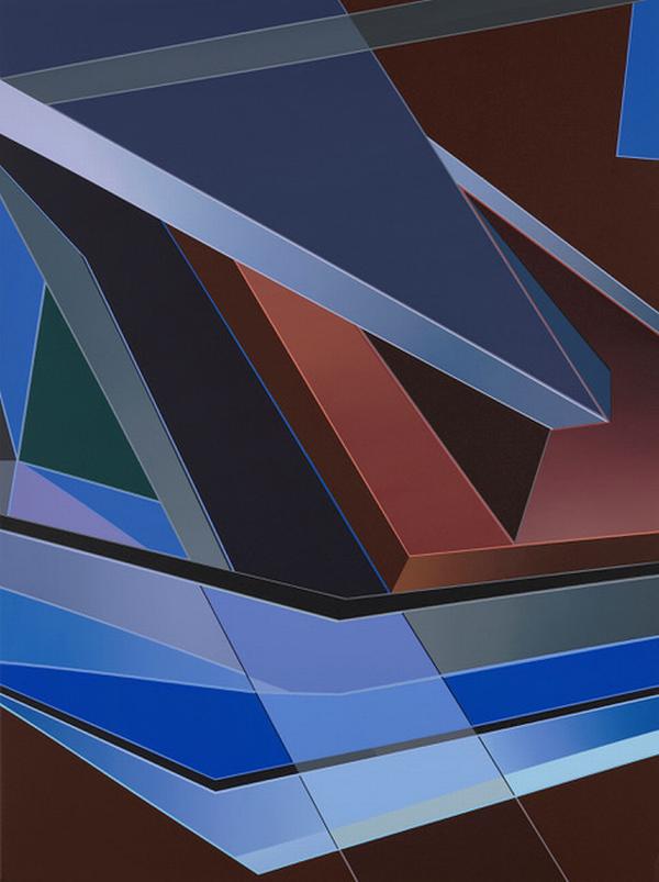 BLUE (0223), 100 x 75 cm, Acryl auf Leinwand