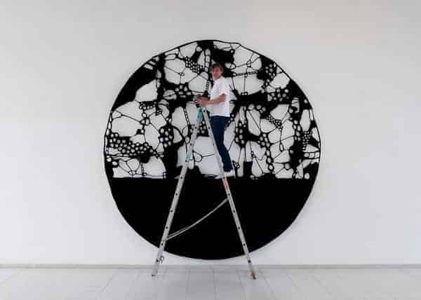 Bodo Korsig, "(no) roots", 2019, Filz, 400 x 400 cm
