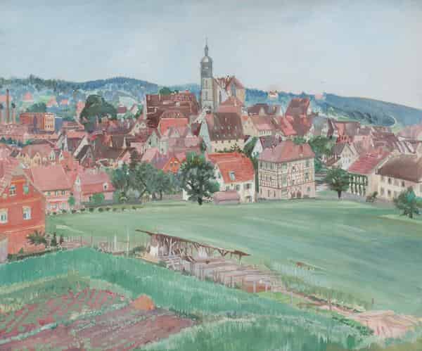 Reinhold Nägele, Blick auf Böblingen, 1916