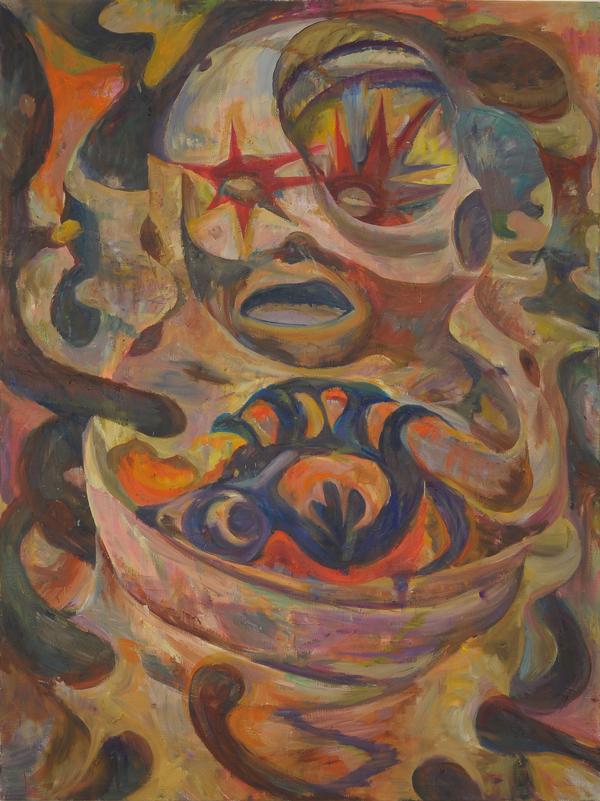 Dashdemed Sampil Böser Mann 2008-09 Öl auf Leinwand 200 x 150 cm 