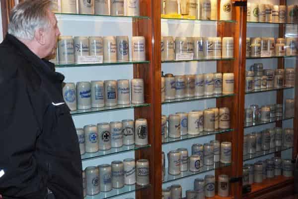 Bierkrügesammlung im Brauereimuseum