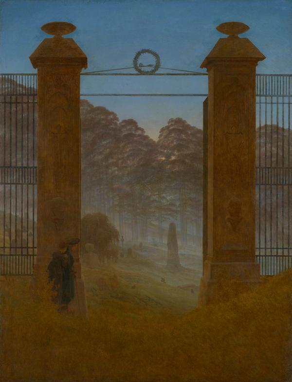 Caspar David Friedrich, Der Friedhof, um 1825