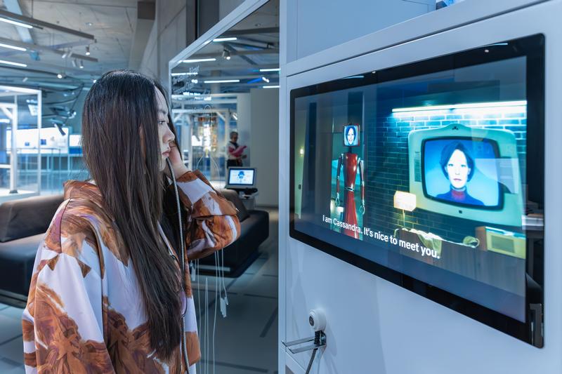 Der neue Roboter Cassandra im Deutschen Museum Nürnberg