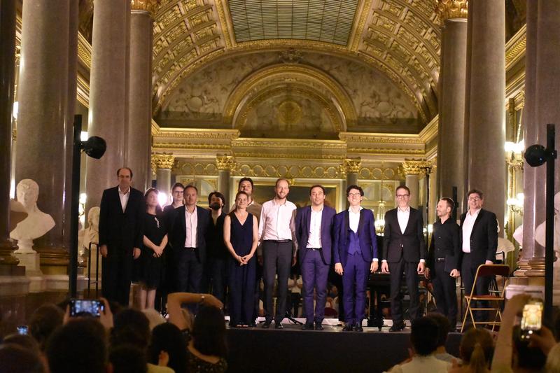 Les Amateurs virtuoses bei ihrem Konzert im Château de Versailles