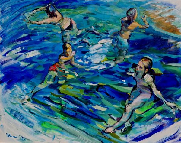 Claudio Malacarne, AQUATICO, Öl auf Leinwand