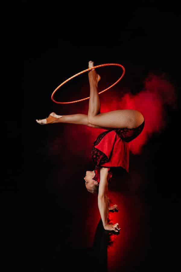 Daria Davydenko tritt im Zirkus FlicFlac in Nürnberg auf
