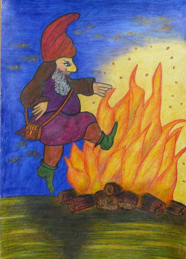 Das „Rumpelstilzchen“ steht sinnbildlich für die Themen der diesjährigen Kinder-Biennale des Kronacher Kunstvereins: „Märchenhaft" und „Feuerzauber“.