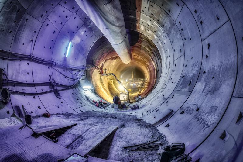 Der Fildertunnel in Stuttgart