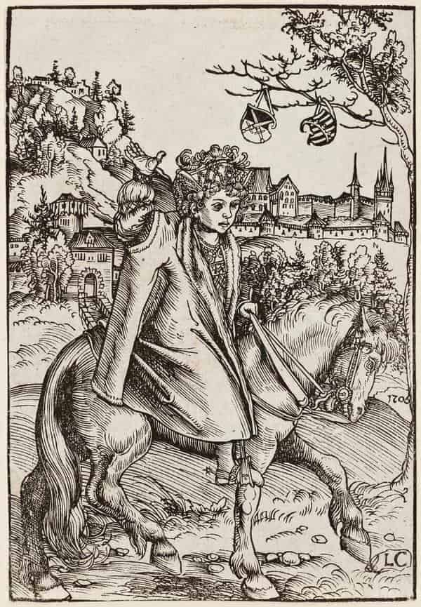 Lucas Cranach d. Ä., Sächsischer Prinz zu Pferd, 1506