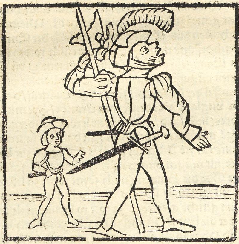Buchholzschnitt aus: 12 Artikel, Die grundtliche unnd rechtenn haupt Artickel aller Bauerschafft, Breslau, 1525