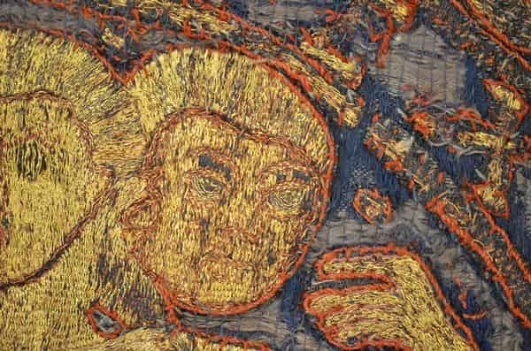 Blauer Kunigundenmantel, Detail