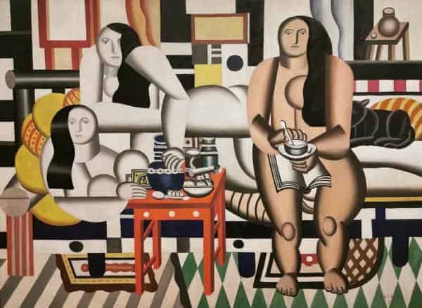 Drei Frauen, 1921 - 1922, Öl auf Leinwand