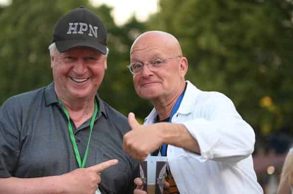 Hatten Spaß: Hans Peter Niedermeier, lange Jahre der "Mister Begabtenförderung" der Hanns-Seidel-Stiftung und Musikjournalist Thomas König