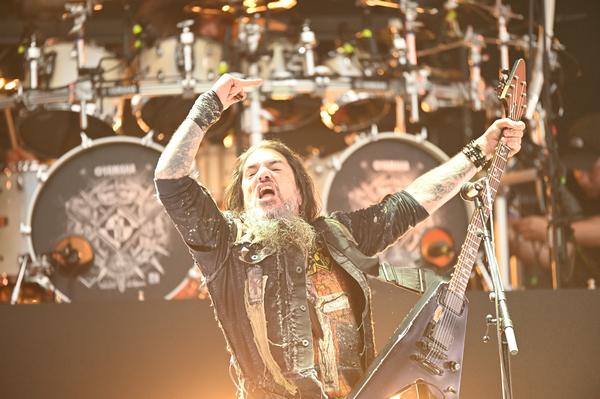 Machinehead-Rampensau Robb Flynn on fire. Es rumpelte gewaltig bei den Kaliforniern