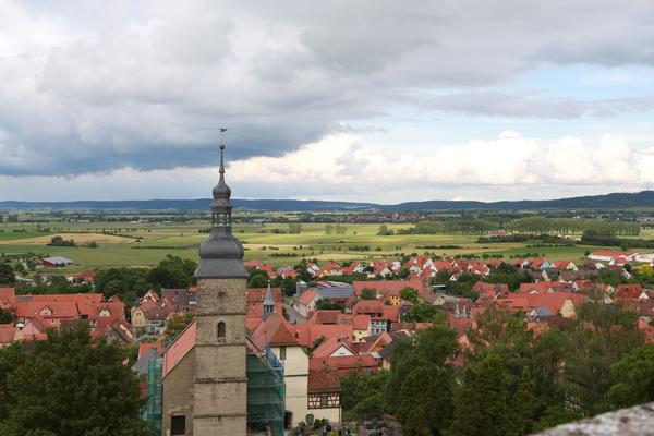 Blick über Burgbernheim