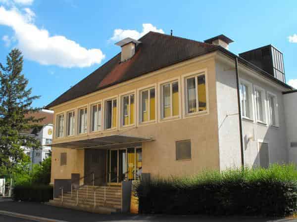 Das Evangelische Gemeindehaus in Schweinfurt (Interimsspielstätte für die Zeit der Sanierung)